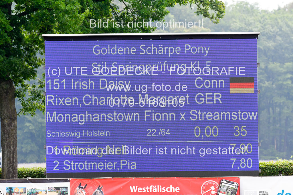 Goldene Schärpe 2021  in Münster Handorf | 04072021 - Springen 1 Abt_134 