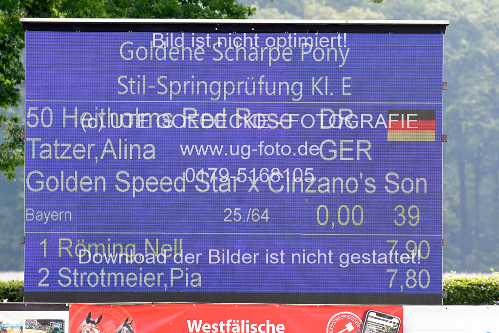 Goldene Schärpe 2021  in Münster Handorf | 04072021 - Springen 1 Abt_169 