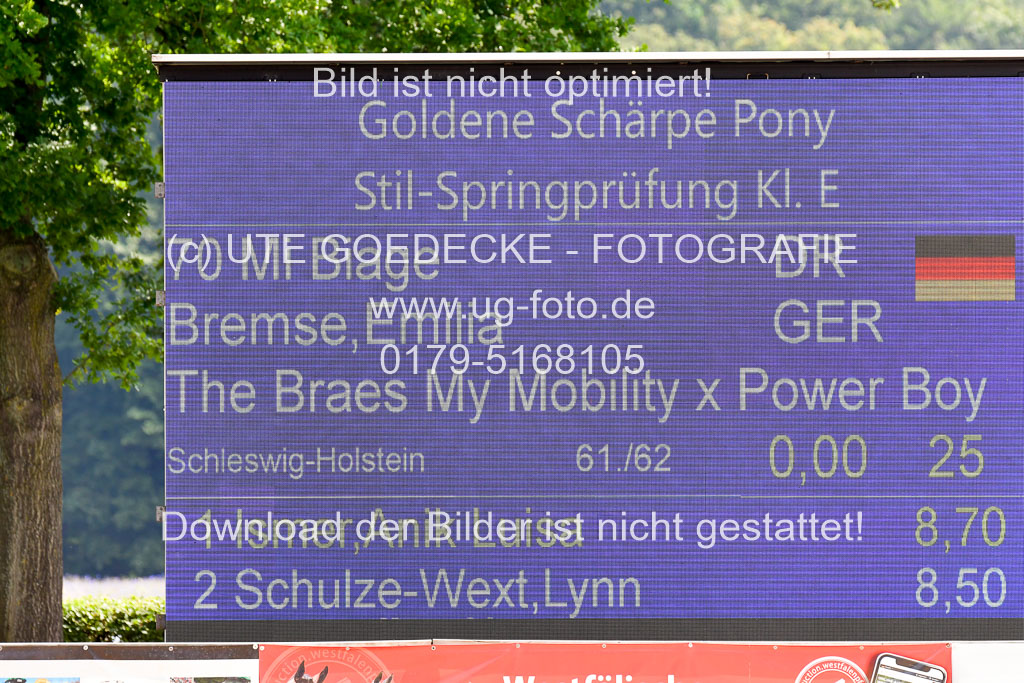 Goldene Schärpe 2021 in Münster Handorf | 04072021 - Springen 1 Abt_462