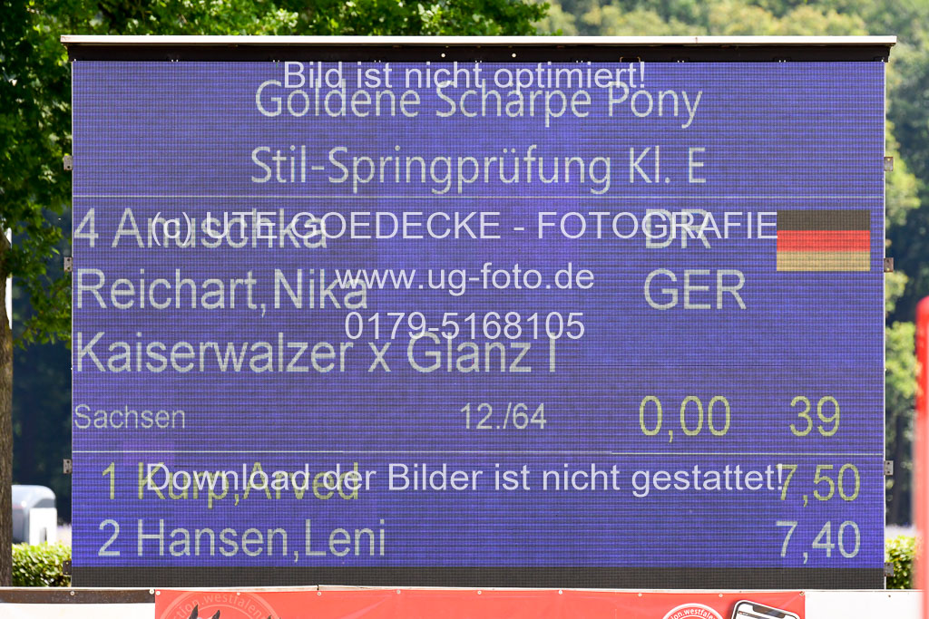 Goldene Schärpe 2021 in Münster Handorf | 04072021 - Springen 1 Abt_583