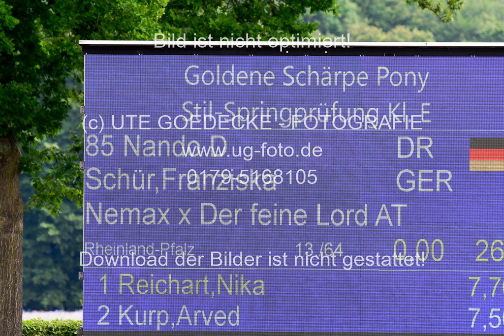 Goldene Schärpe 2021 in Münster Handorf | 04072021 - Springen 1 Abt_591