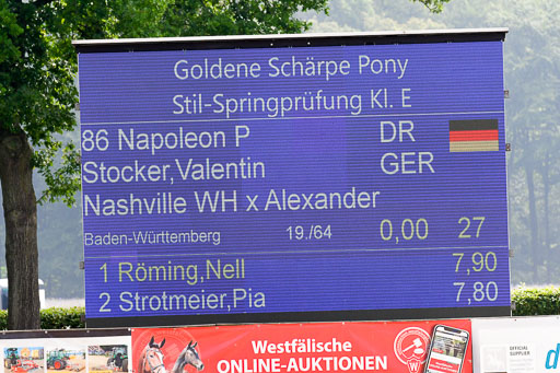 Goldene Schärpe 2021  in Münster Handorf | 04072021 - Springen 1 Abt_105 