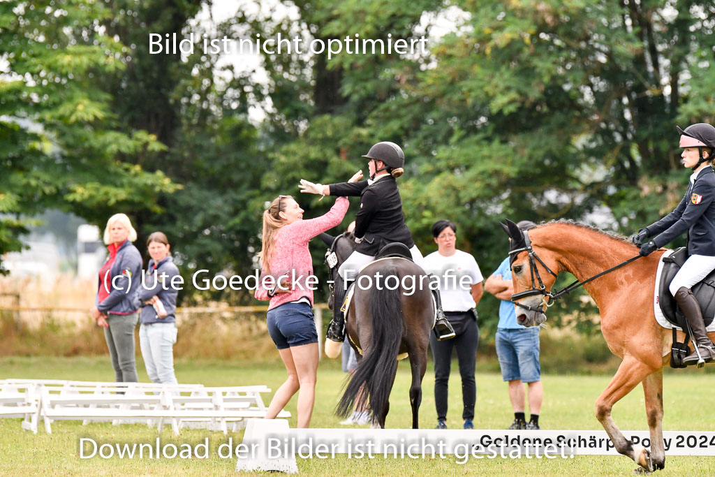 Goldene Schärpe Ponys in Hohenberg Krusemark 2024 | 12072024 Dressur _0320