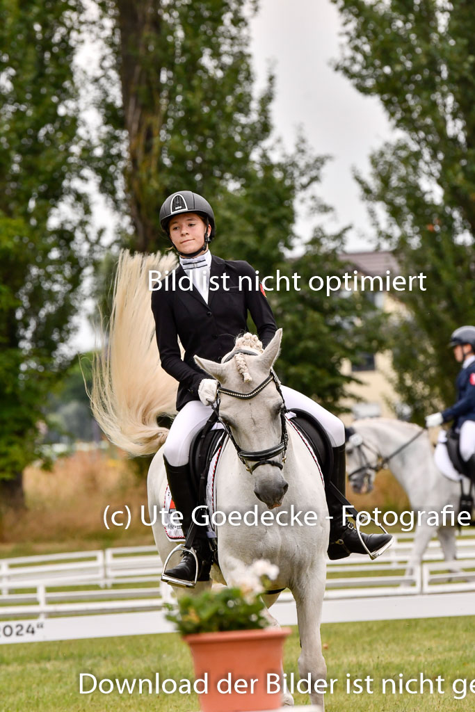 Goldene Schärpe Ponys in Hohenberg Krusemark 2024 | 12072024 Dressur _0950 